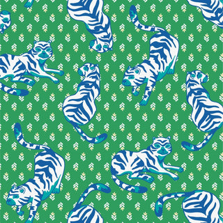 blue and green tiger swatch
