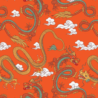 Orange Lucky Dragon Swatch