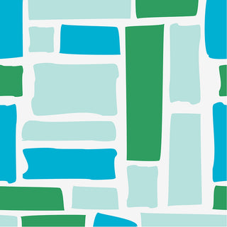 Turquoise Green and Blue Block