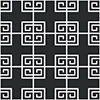 Black and white greek key swatch