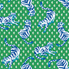 blue and green tiger swatch