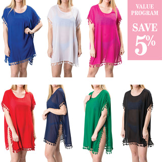 mesh coverup sold in color assortment