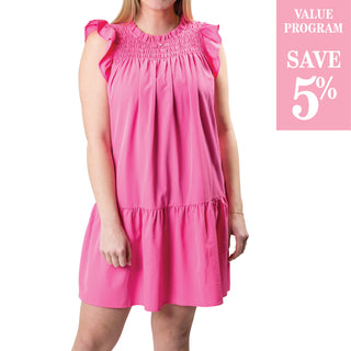 hot pink dress sold in size assortment