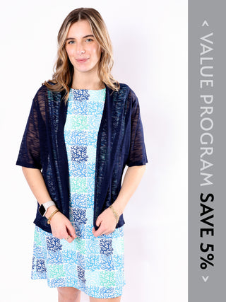 Nadine Cardigan Navy Program - Spring 2026