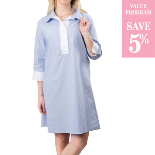 light blue tunic dress sold in size assortment