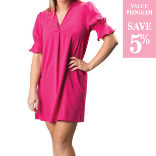 hot pink dress sold in size assortment