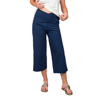 Navy Crossover Band Pants