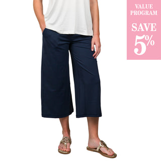 navy pants sold in size assortment