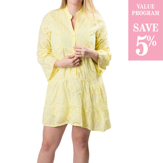 pale yellow dress sold in size assortment