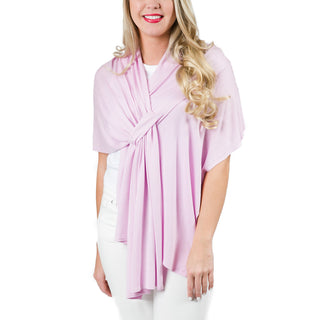 Pink 100% Viscose One Size Keyhole Wrap Shawl