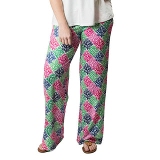 Palazzo pants in Multicolor Coral