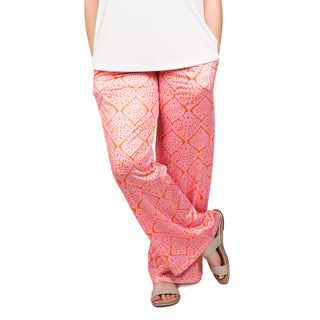 Palazzo pants in pink and orange 