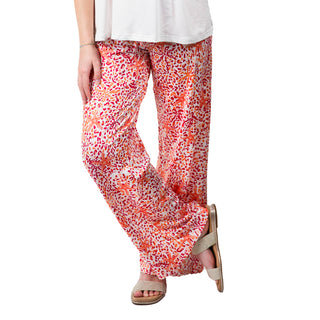 Palazzo pants in red starfish