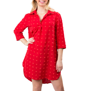 swiss dot dress sold in size assortment