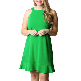 A-line dress in Green