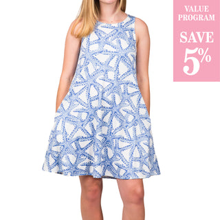 periwinkle starfish dress sold in size assortment