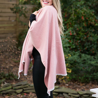 Pink oversized keyhole wrap