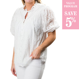 white v-neck shirt sold in size assortment