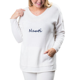 White with Navy Nauti