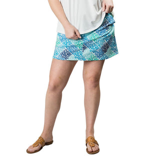 Blue coral skort