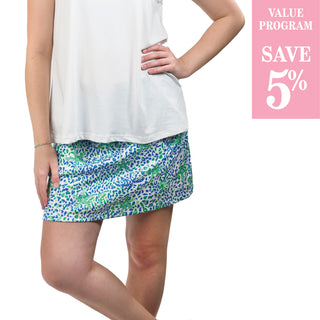 Green and Blue Starfish Skort sold in size assortment