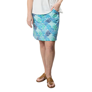 blue coral long skort