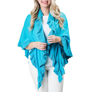 Opal ruffle  wrap