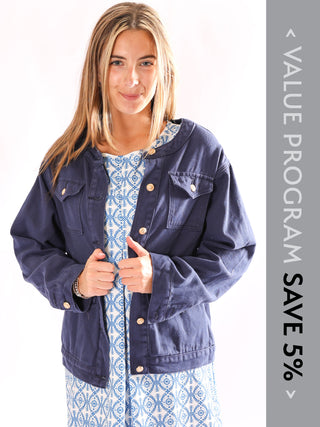 Coco Jean Jacket Dark Wash Program - Spring 2026