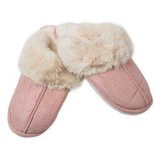 Slip on light pink slippers