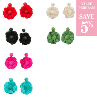 Flower earring in all 6 colors