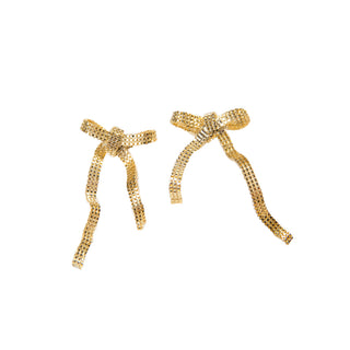 Gold Bow Earrings