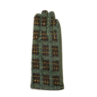 Green Plaid Toby Touch Screen Glove
