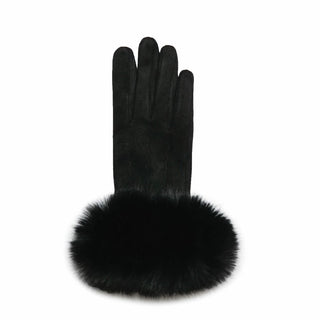 Black Faux Fur Cuff Glove