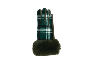 Green Plaid Gloves