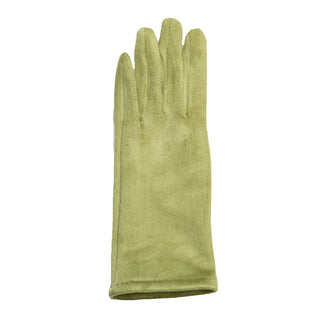 Light Green Michele faux suede texting glove