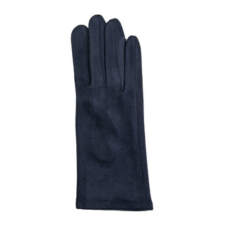 Navy Michele faux suede texting glove