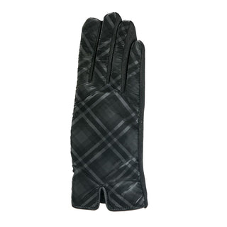 Plaid glove in black