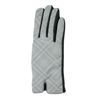 Plaid glove in gray