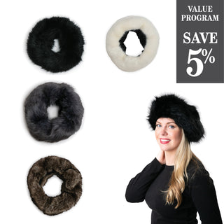 Faux Fur headband in four colors