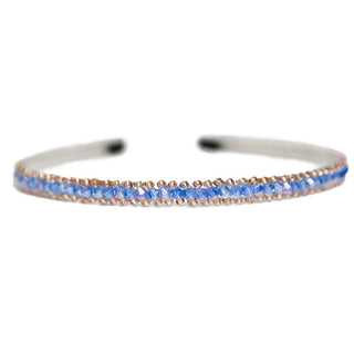 Beaded slim headband in blue