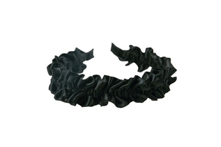 Black ruched headband