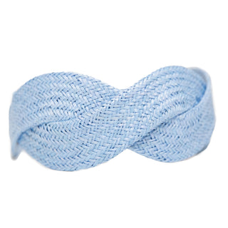 light blue criss cross headband