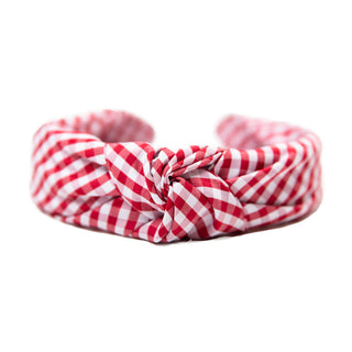 Red Gingham Headband