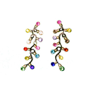 Holiday lights multicolor earrings