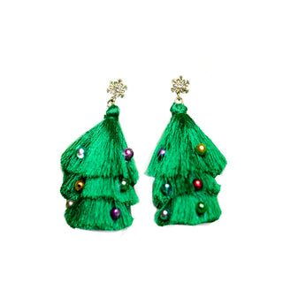 Tassel tree earrings