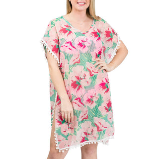 Hibiscus One Size Cover Up