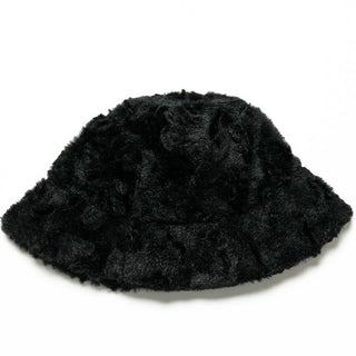 Jelissa faux fur bucket hat in black