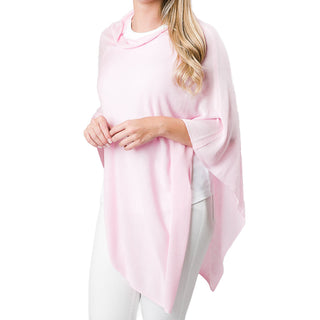Peony Pink 100% Bamboo One Size Poncho