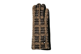 Brown Plaid Toby Touch Screen Glove