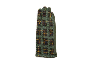 Green plaid  Toby Touch Screen Glove